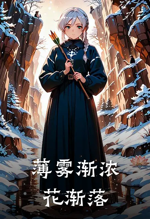 薄雾渐浓花渐落